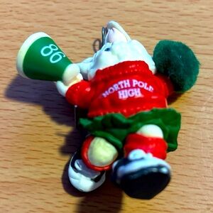 Vintage 1986, Hallmark  north pole high cheerleader bunny, Rah Rah Rabbit